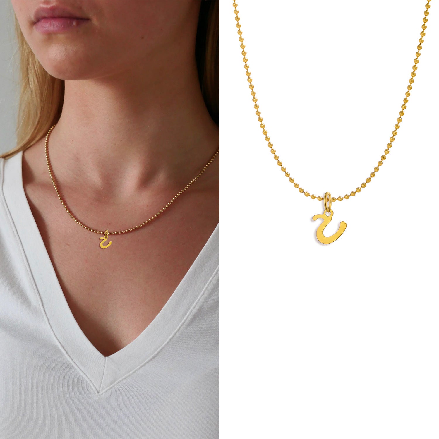 Wholesale 26 English letters stainless steel letter pendant