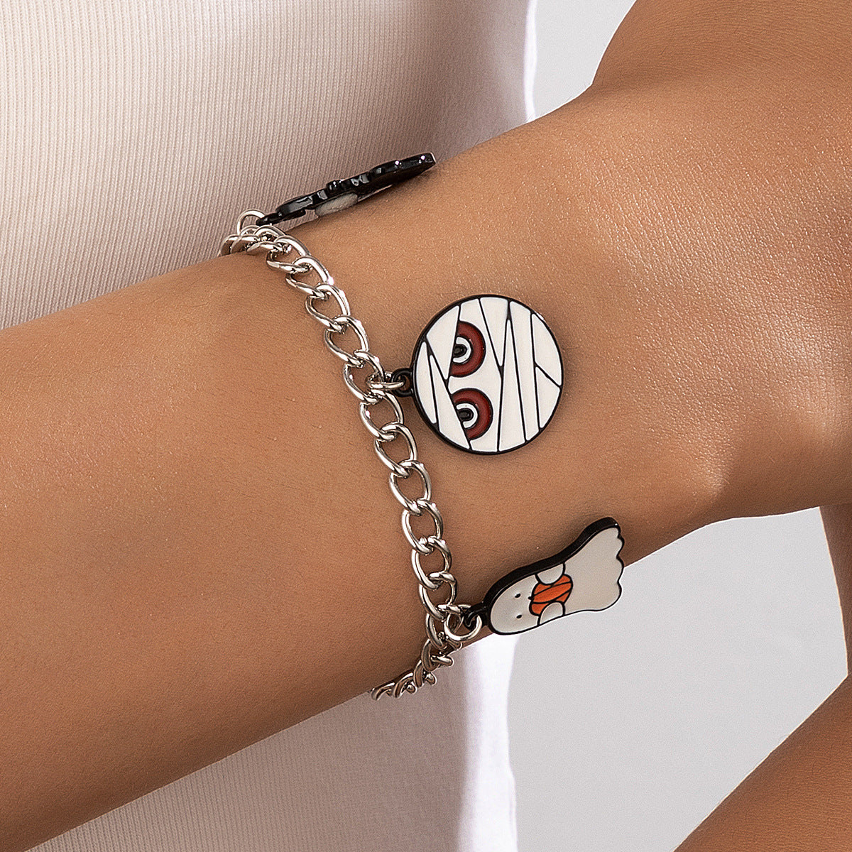 Wholesale  oil drop pumpkin anklet