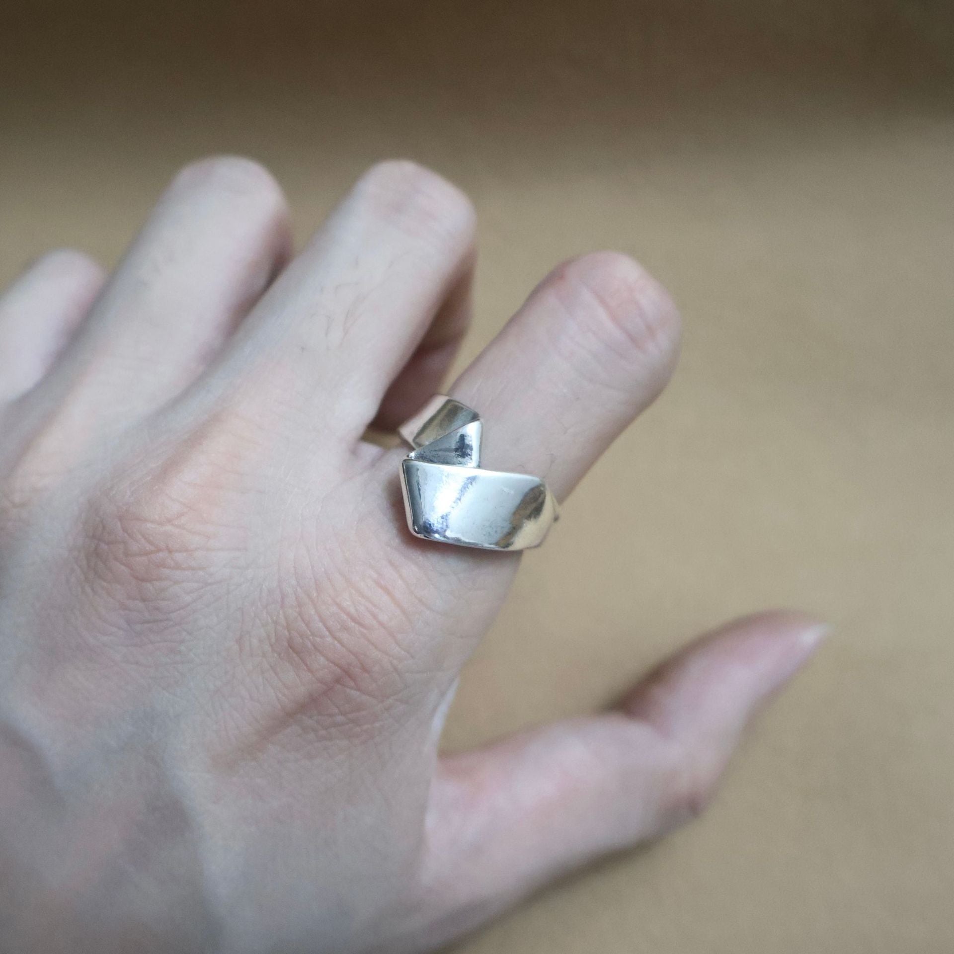 Wholesale  Exaggerated Alien Ring Women's Niche Fashion All-match  Adjustable Open Hollow Ring