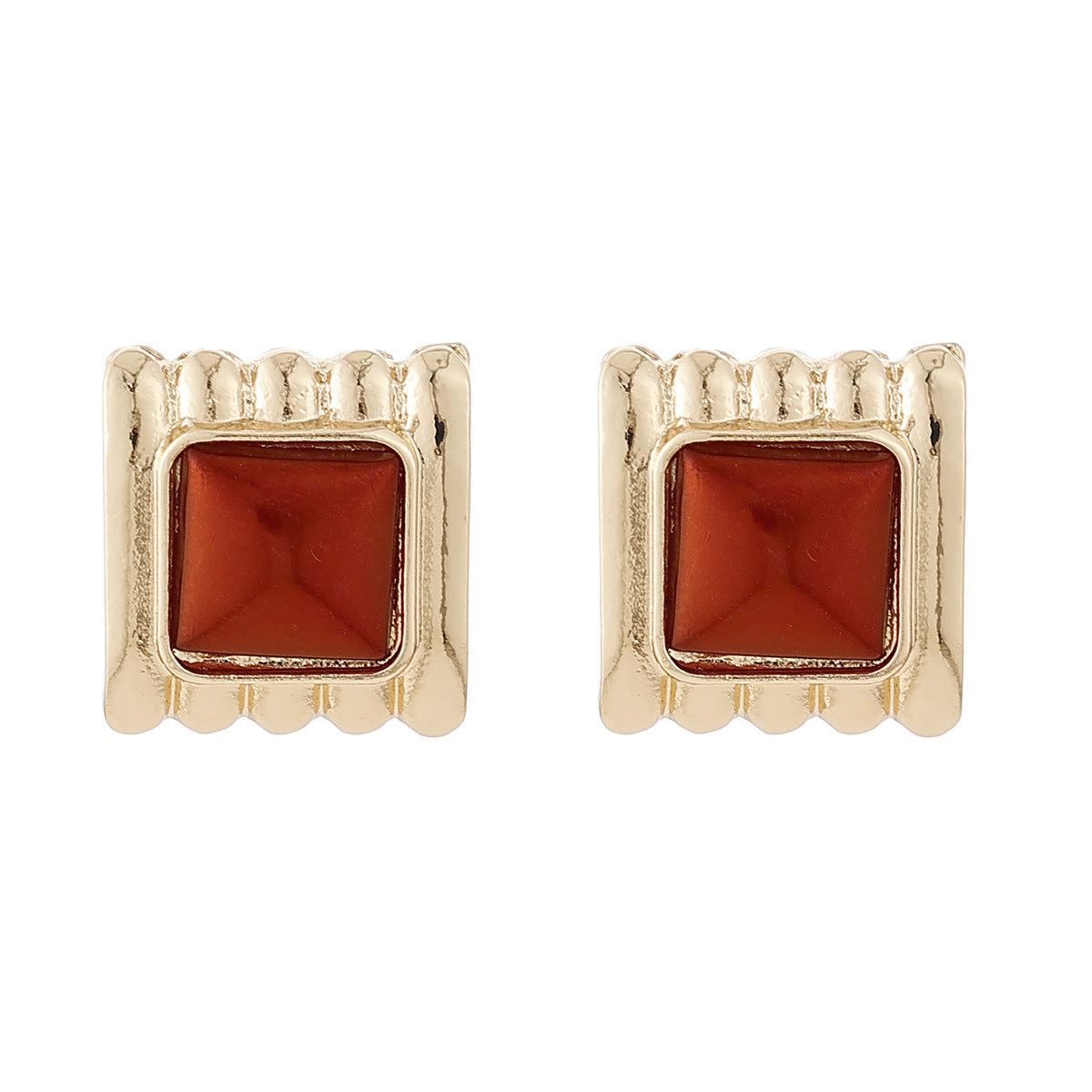 Wholesale Sunburst French Retro Earrings Zinc Alloy Electroplating Fashion Accessory