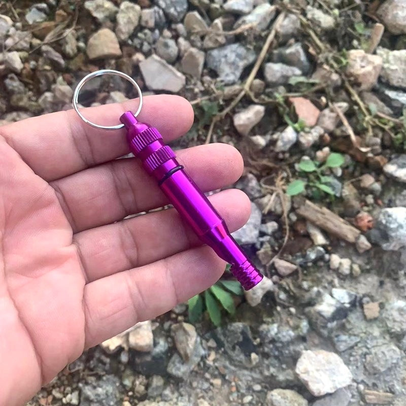 Wholesale Colorful Aluminum Whistle Keychain ACC-KC-KaBiao009