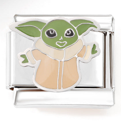 Wholesale 9mm Italian Charm Starter Bracelets DIY square Single Section Creative Stainless Steel Composable Bracelet