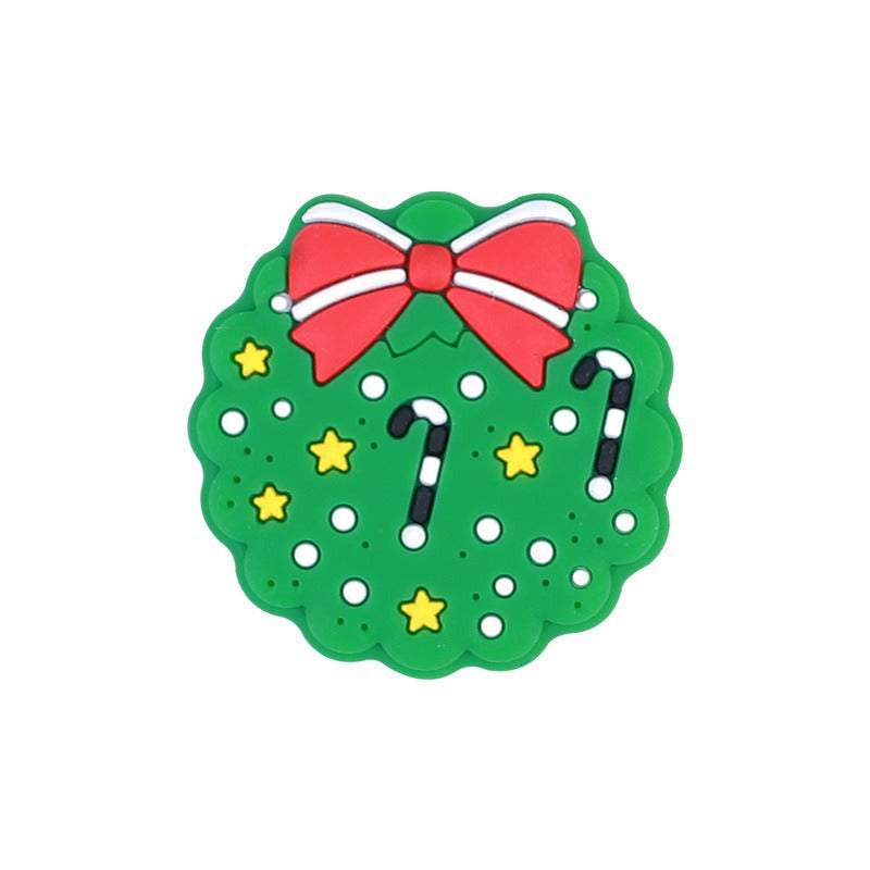 Wholesale 20pcs Christmas Santa Elk Silicone Focal Beads DIY Beaded Pen Accessories ACC-BDS-RongFa020