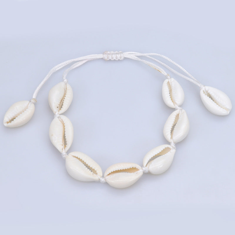 Wholesale Ocean Style Shell Braided Bracelet Necklace