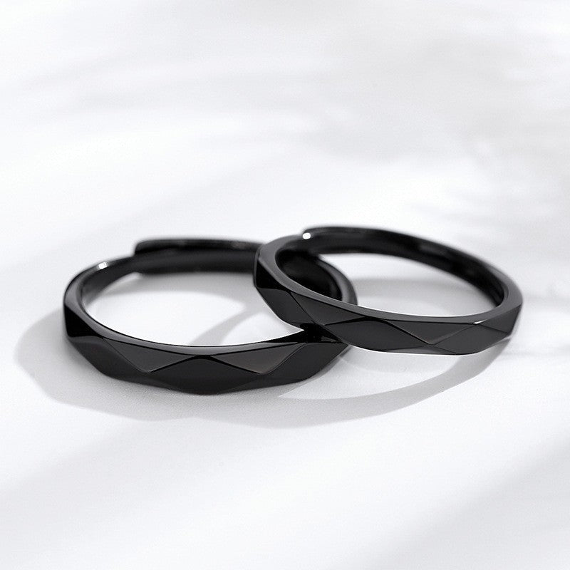 Wholesale Silver Plated Couple Adjustable Open Rings ACC-RS-Nisen004