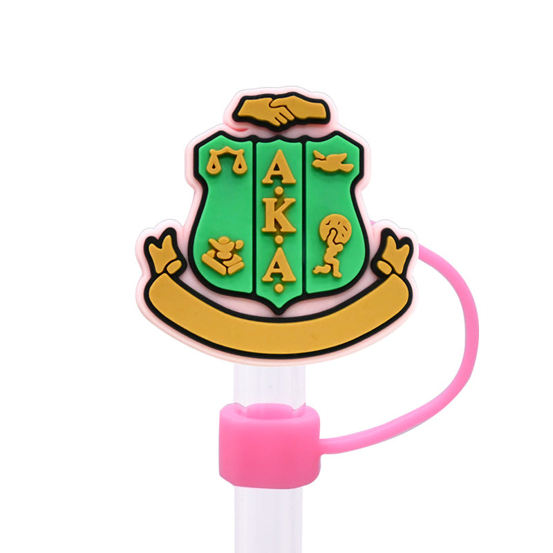 Wholesale Random 100pcs Pink Series Straw Cover 10MM Straw Tube Cap