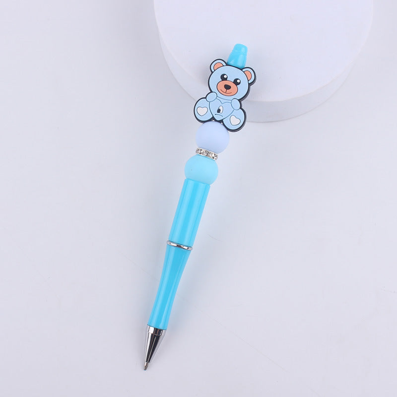 Wholesale Cartoon Silicone Animal Bee Dog Beaded Pen