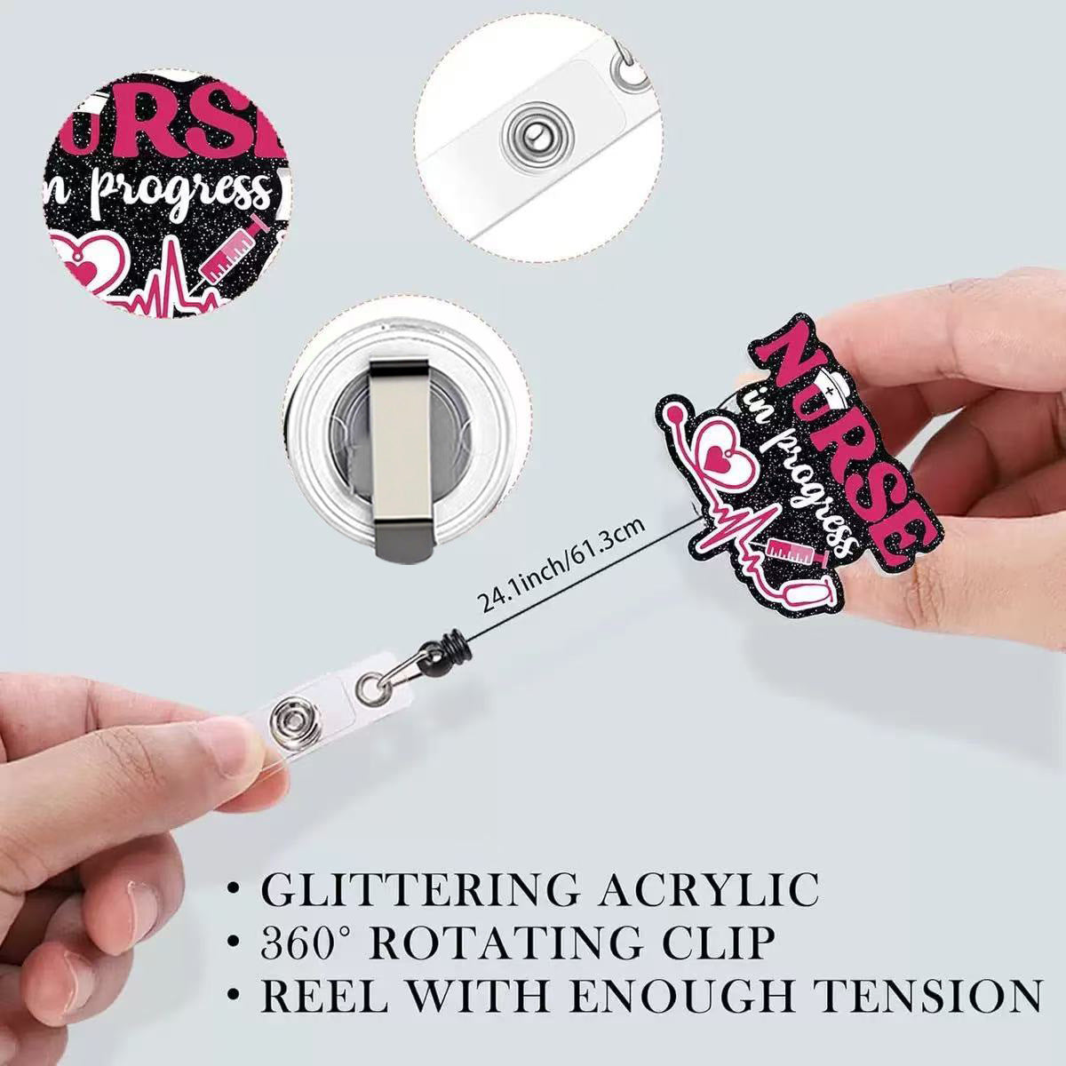 Wholesale acrylic badge scroll  Badge Reels