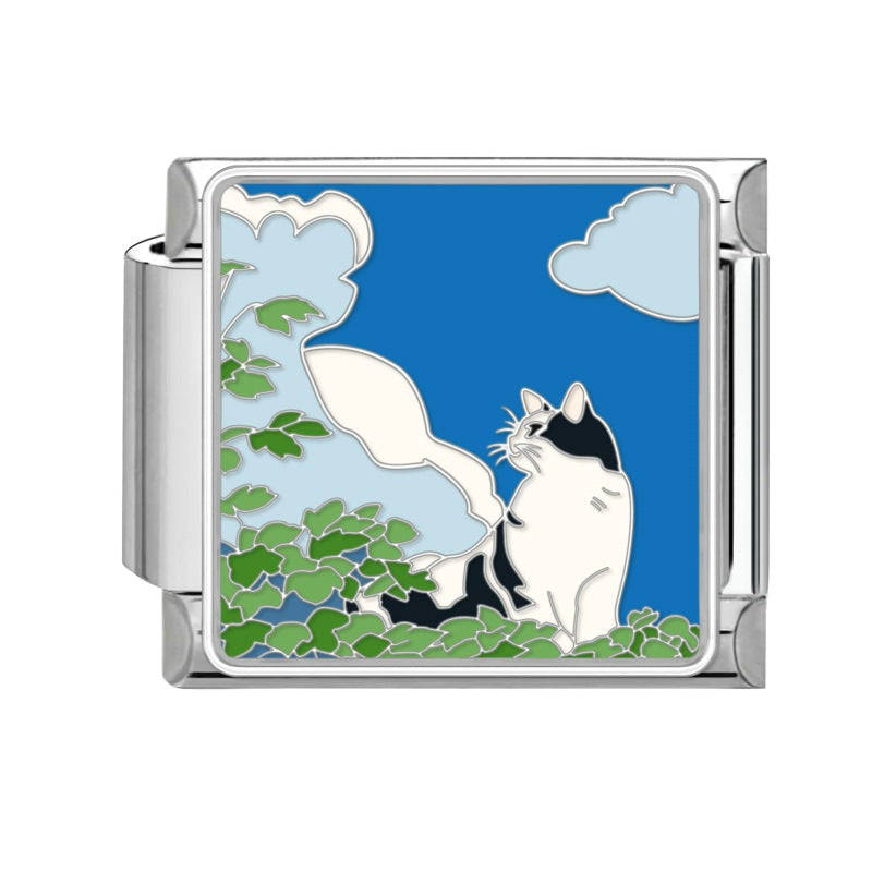 Wholesale Italian Charm Bracelet 9mm DIY Splicing Cute Creative Pendant Stainless Steel Composable Bracelet