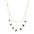Wholesale  Green Combination Malachite Necklace Titanium Steel  Retro Double Layer Clavicle Chain