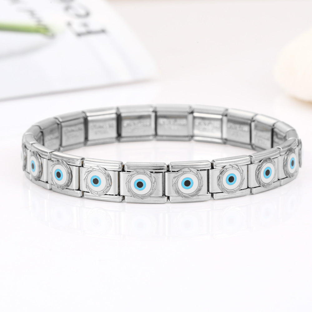 Wholesale 10pcs Italian Charm Bracelet 9mm DIY Splicing Removable Stainless Steel Composable Bracelet