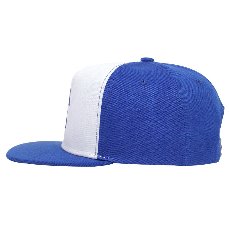 Wholesale Men's Baseball Cap Blue Embroidery Cartoon Flat Brim Hat ACC-HT-KuBang005