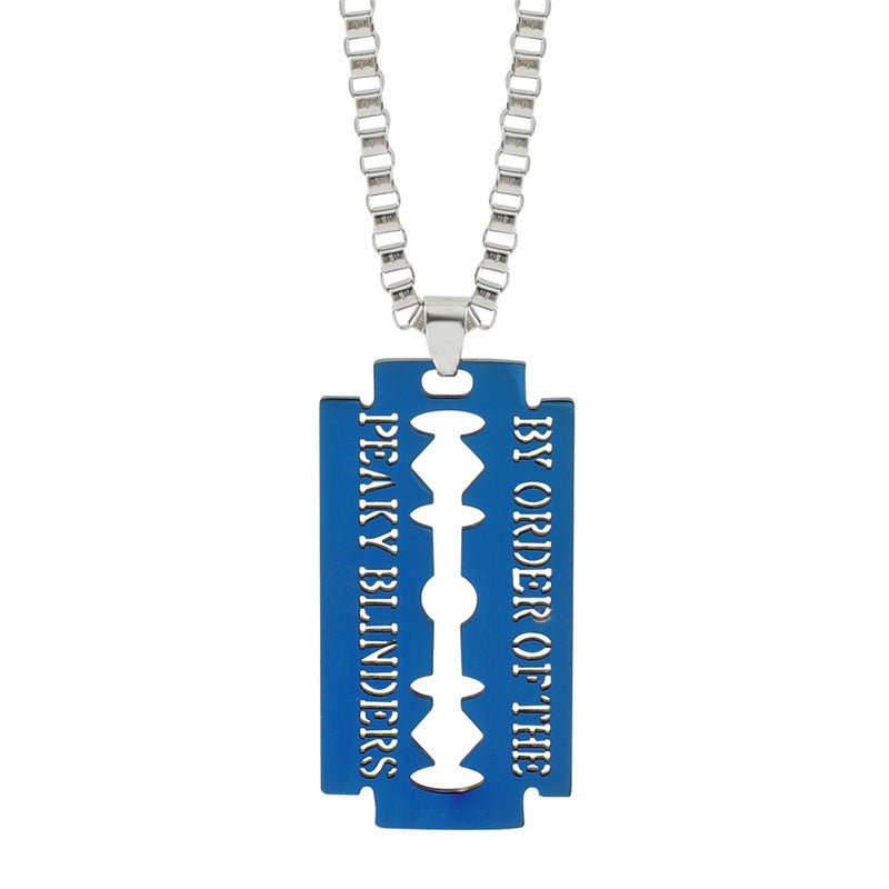 Wholesale the Peaky Blinders Peaky Blinders Razor Blade Necklace