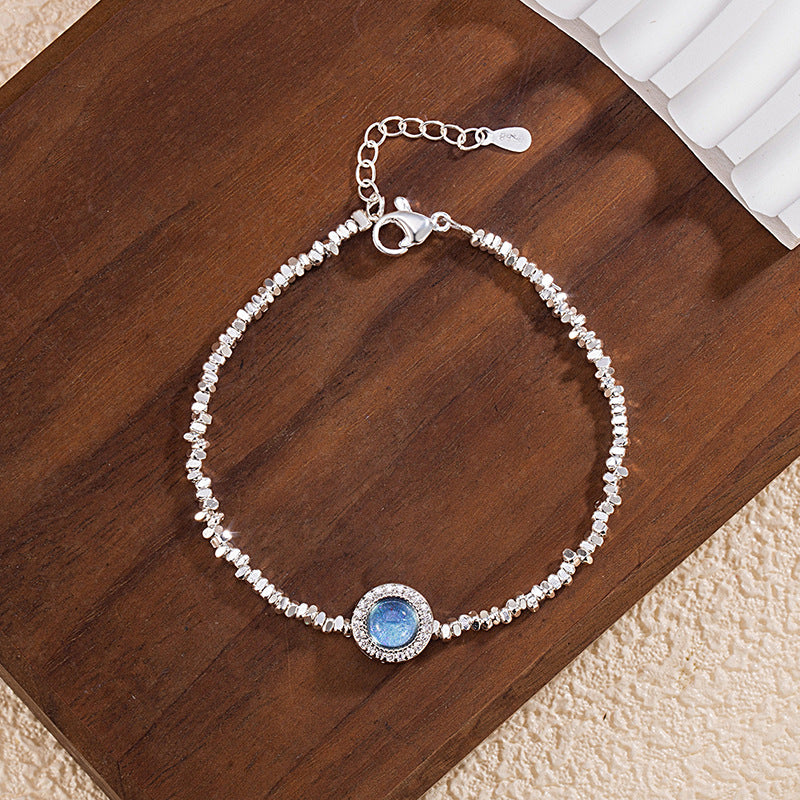 Wholesale Diamond-encrusted  Silver Bracelet