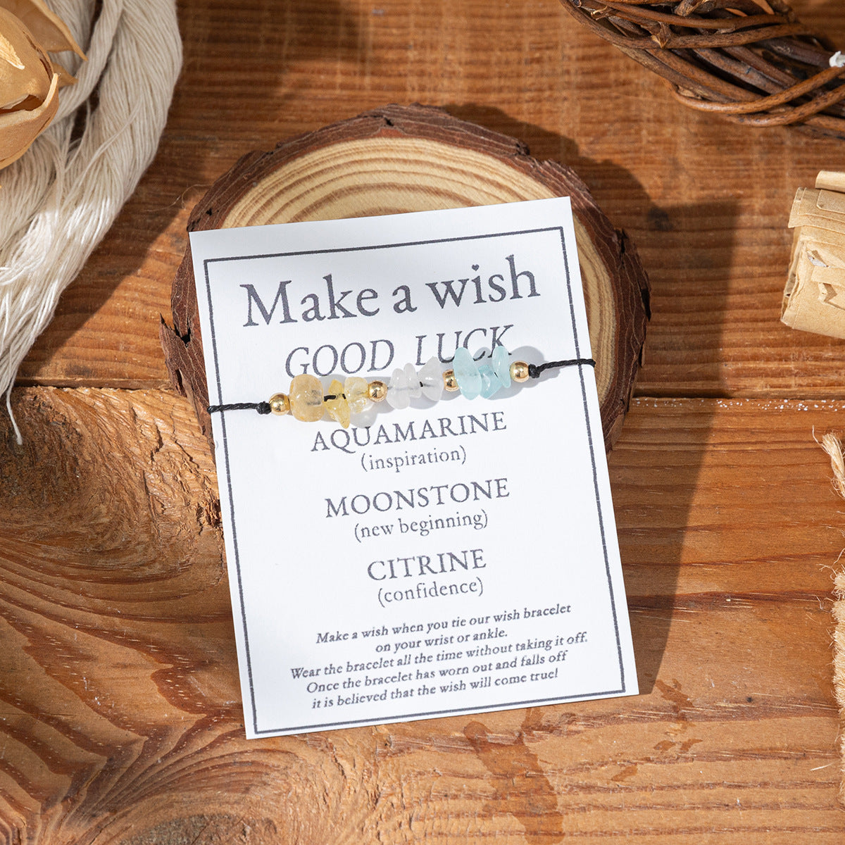 Bracciale di benedizione in pietra naturale all'ingrosso