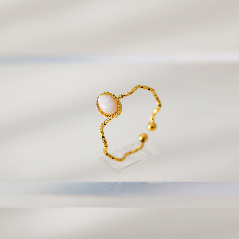 Wholesale  light luxury  stainless steel opening ring