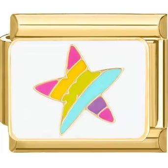 Wholesale  Italian Charm Bracelet 9mm DIY  Fox Leopard Print  Creative Stainless Steel Composable Bracelet