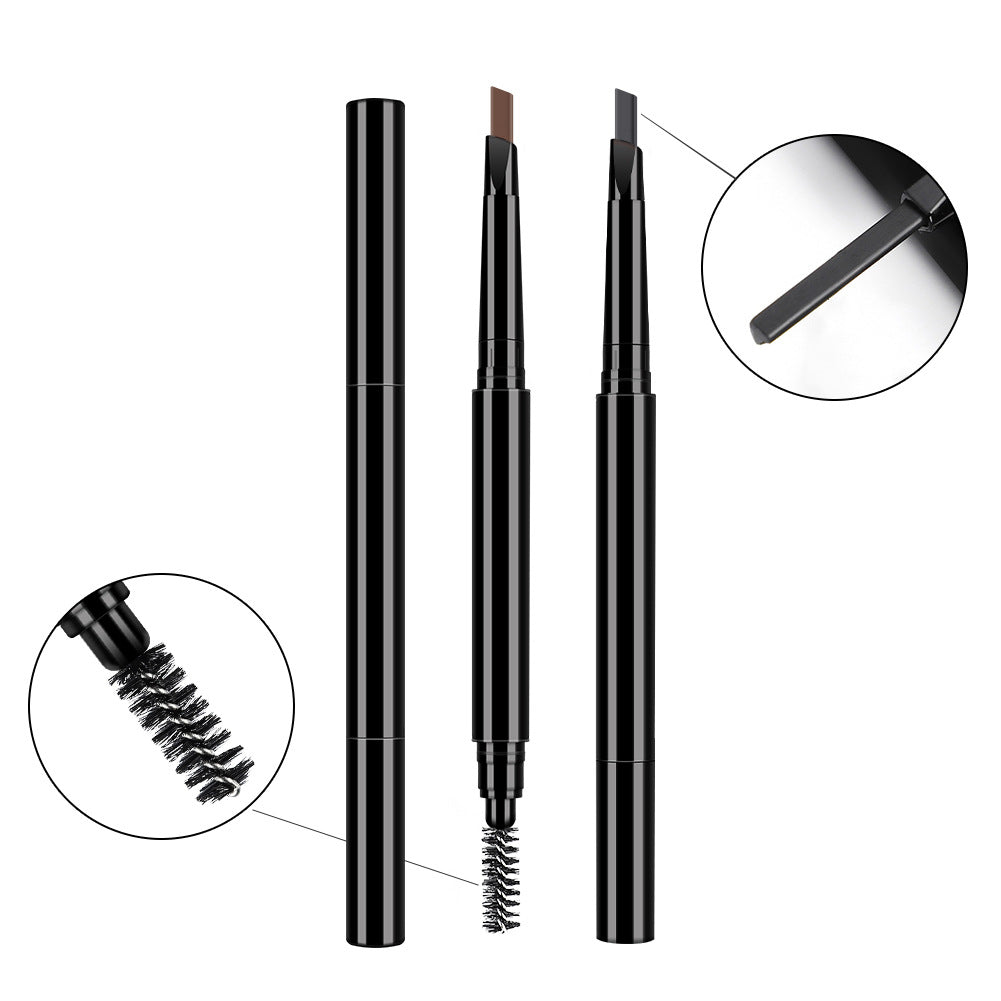 Wholesale double head eyebrow pencil with brush