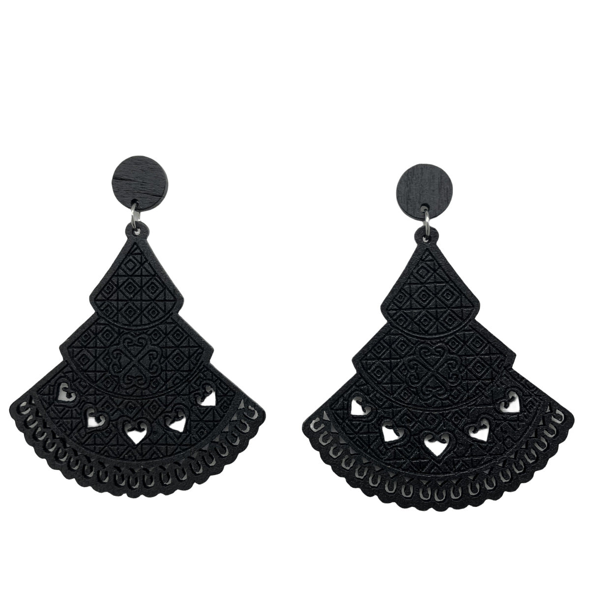 Wholesale Wood Hollow Vintage Earrings ACC-ES-FX068