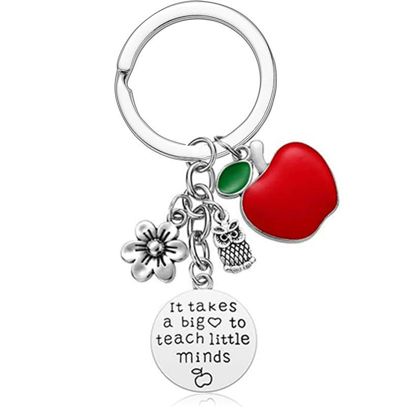 Wholesale Teachers' Day  Engraving Stainless Steel Keychain