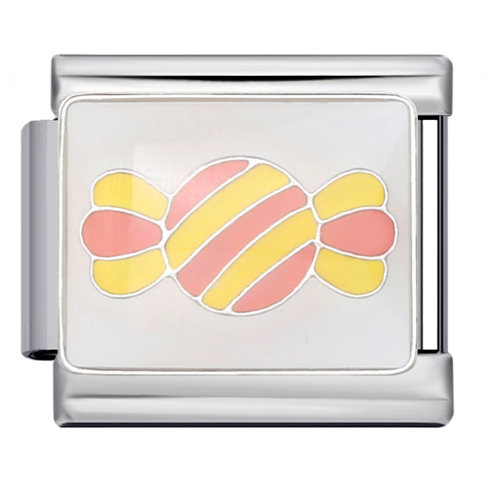 Wholesale 5pcs Italian Charm Bracelet 9mm DIY Splicing Cute Creative Stainless Steel Composable Bracelet