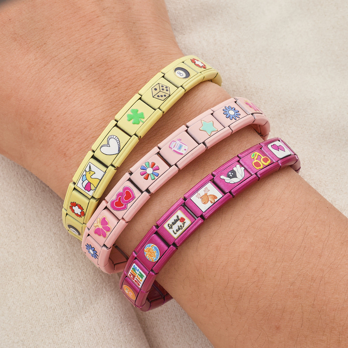 Wholesale Italian Charm Bracelet Colorful Bracelet