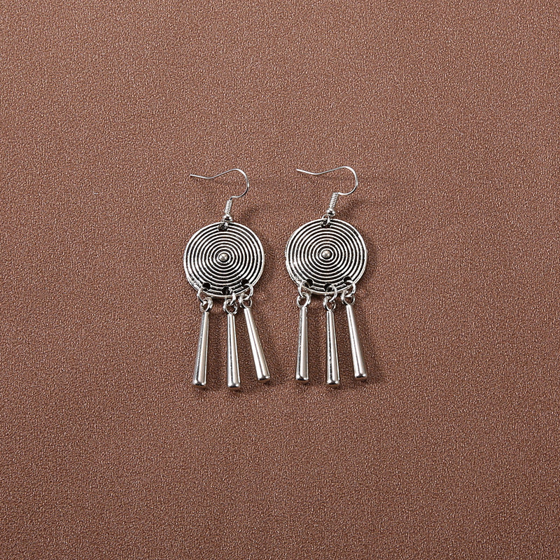 Wholesale Retro Tassel Long Earrings Ethnic Style Earrings ACC-ES-Gumi007