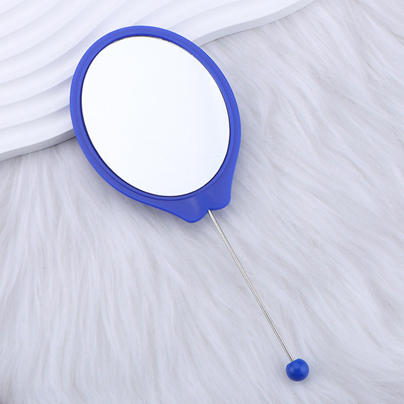 Wholesale DIY Beadable Oval Handheld Mirror,  Portable High-Definition Mirror Handheld Makeup Mirror
