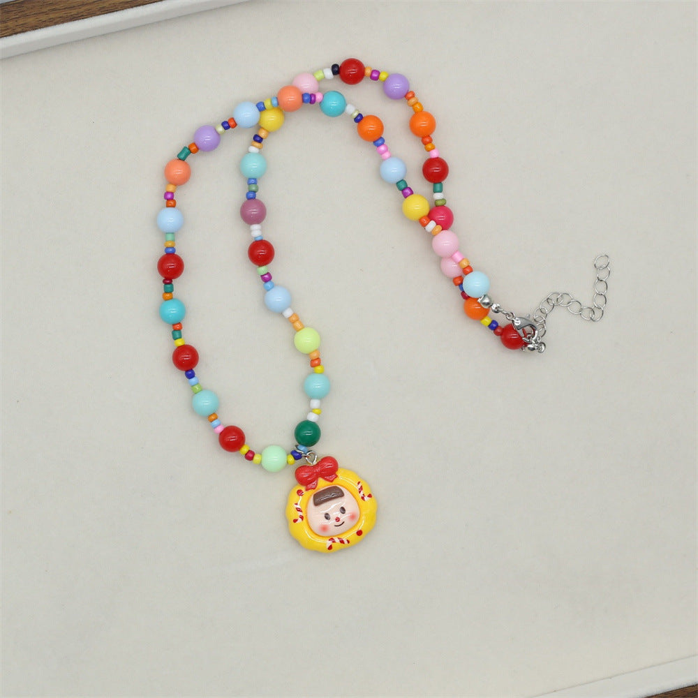 Wholesale  Cute Color Cartoon Necklace