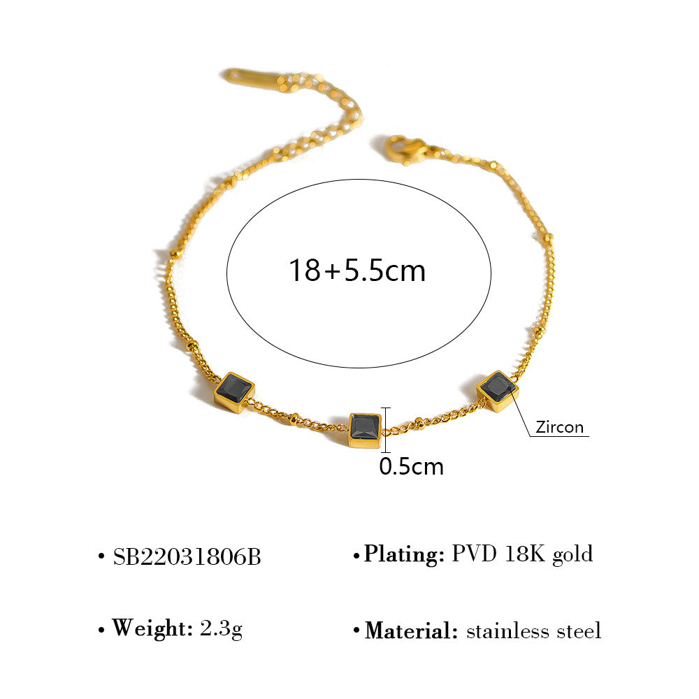 Wholesale Titanium Steel Stacked Bracelet suit