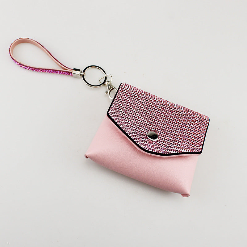 Wholesale Diamond Lipstick Tube Storage Bag Keychain ACC-KC-TMS012