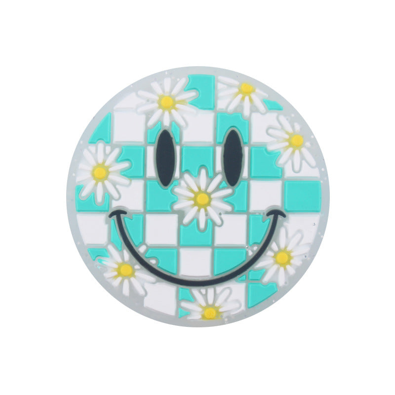 Wholesale Cartoon Smiley Flowers Autism Care Focal Beads DIY Bead Accessories