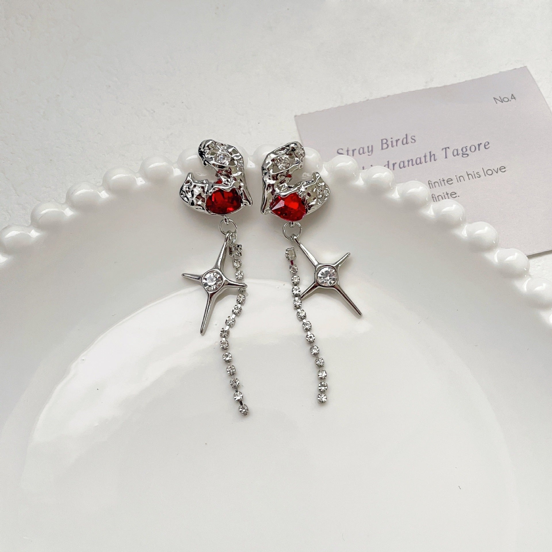 Wholesale   Love Star Tassel Earrings