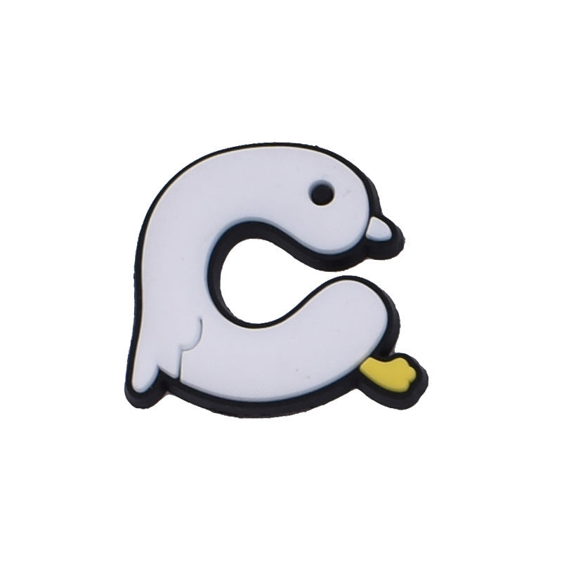 Wholesale Random 100pcs Animal Alphabet Series Shoes Accessories Shoes Charms