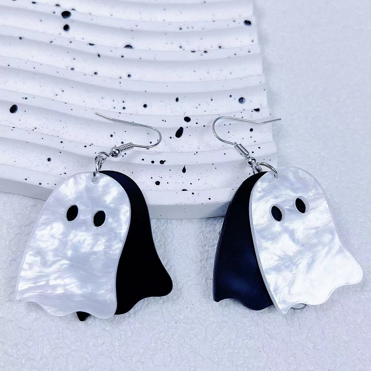 Wholesale Halloween Pumpkin Ghost Cartoon Acrylic Earrings ACC-ES-AnDao033
