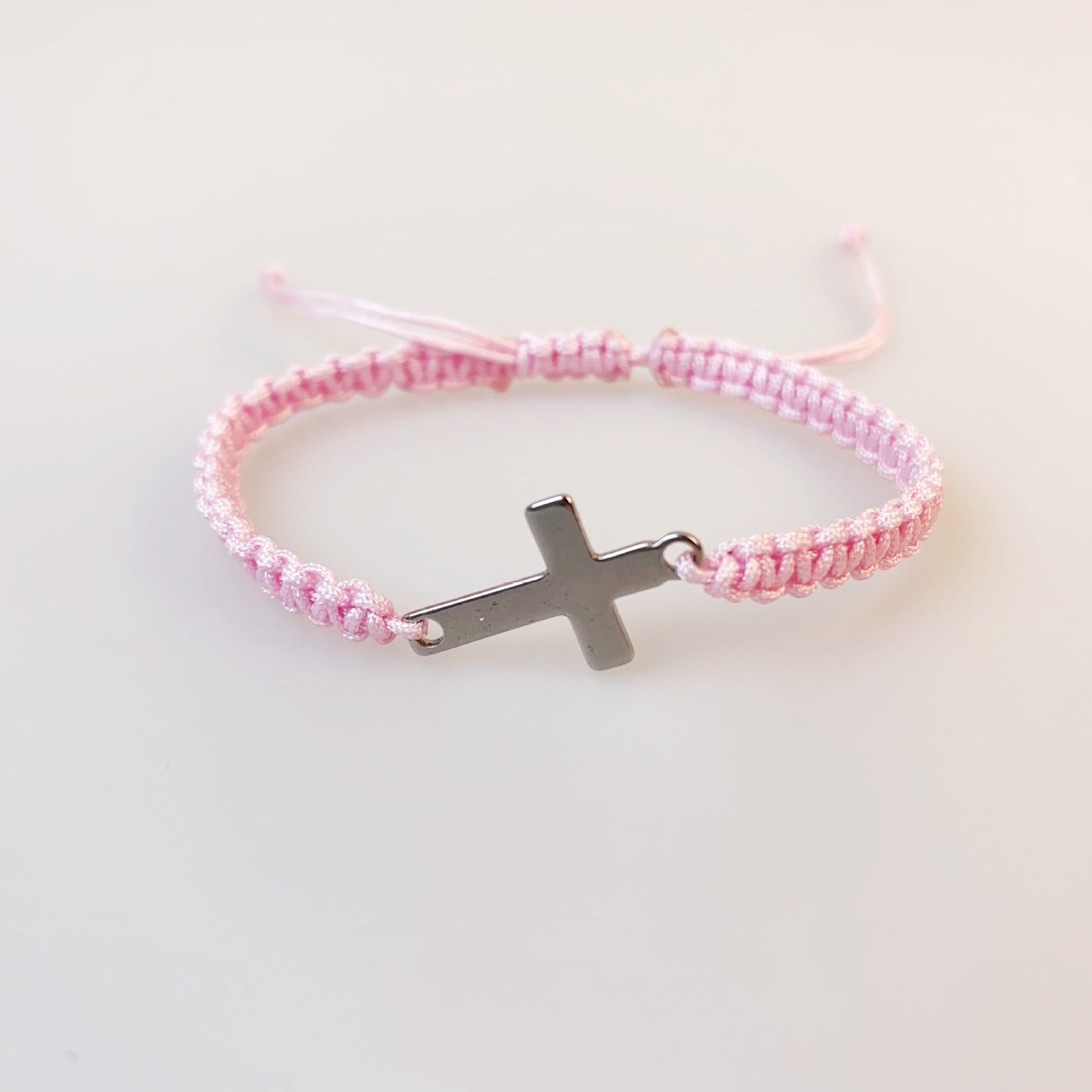 Wholesale  Stainless Steel Cross Hand-woven Bracelet