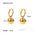 Wholesale  Stainless Steel Earrings Contrast Color-matching Earrings