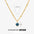 Wholesale December 18K Gold Stainless Steel Diamond Necklace