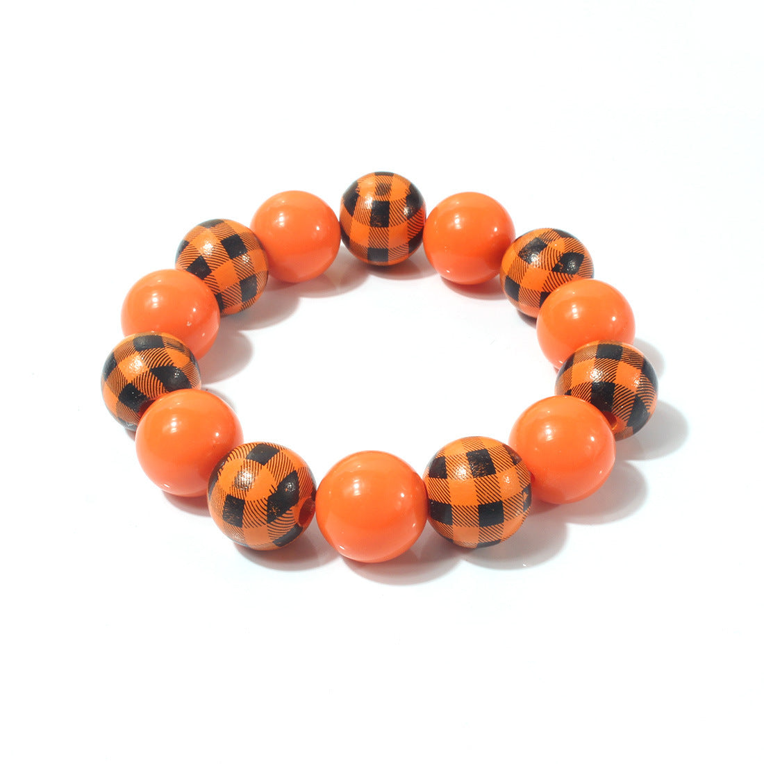 Wholesale Halloween Wood Elastic Bracelet
