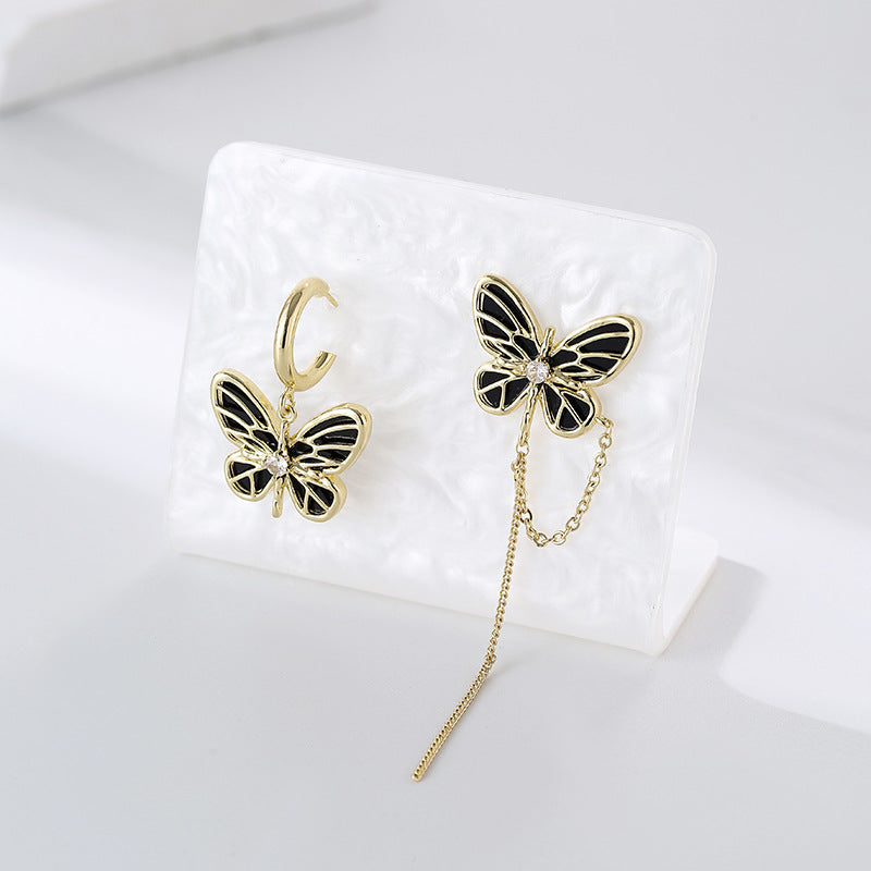 Wholesale cute earrings copper plated real gold earrings