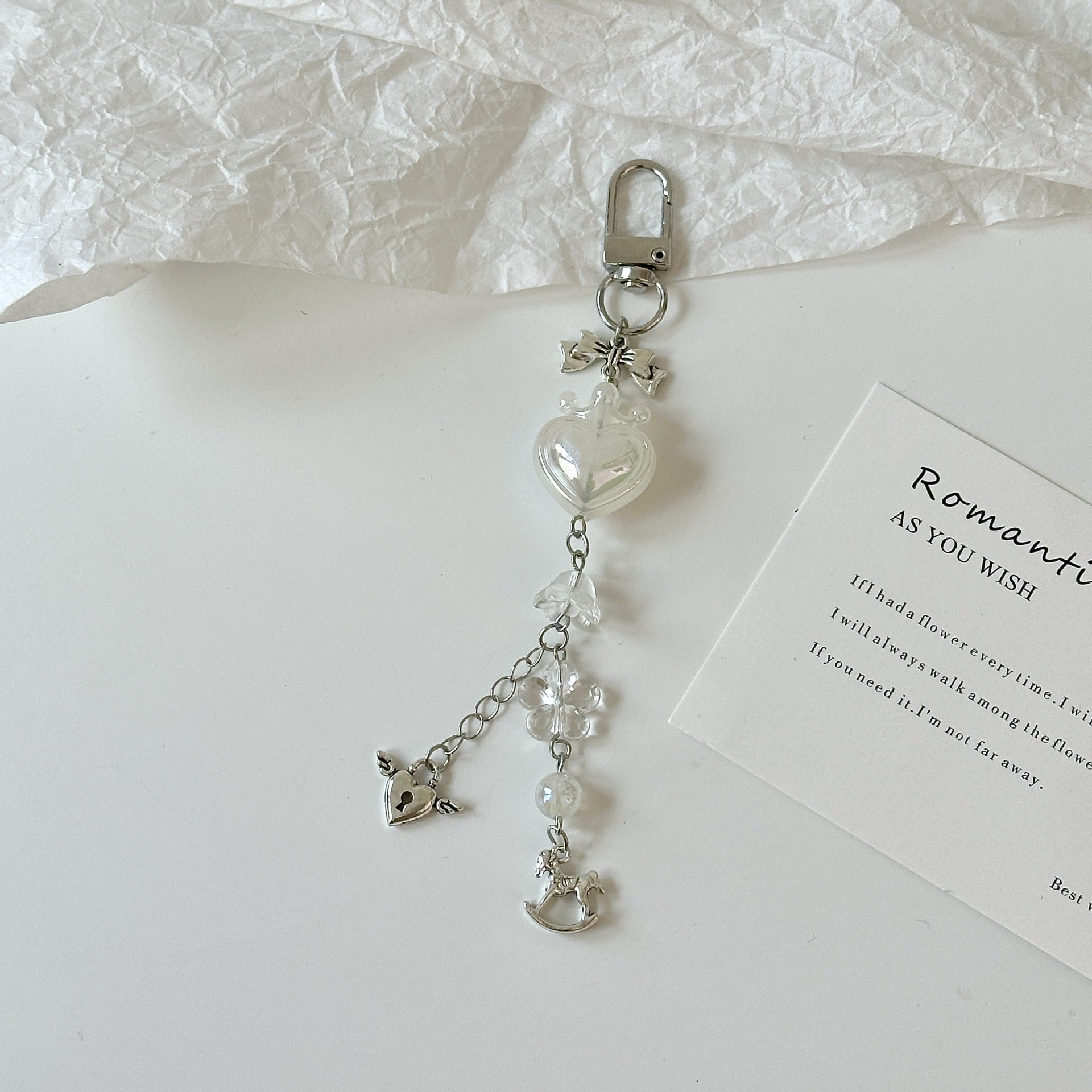 Wholesale Love Crown Mobile Phone Chain Keychains