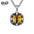 Wholesale  Creative hiphop Titanium Steel Devil's Eye Pendant Necklaces