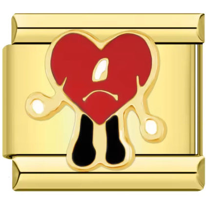 Wholesale  Italian Charm Bracelet 9mm DIY Full Gold Creative Stainless Steel Composable Bracelet