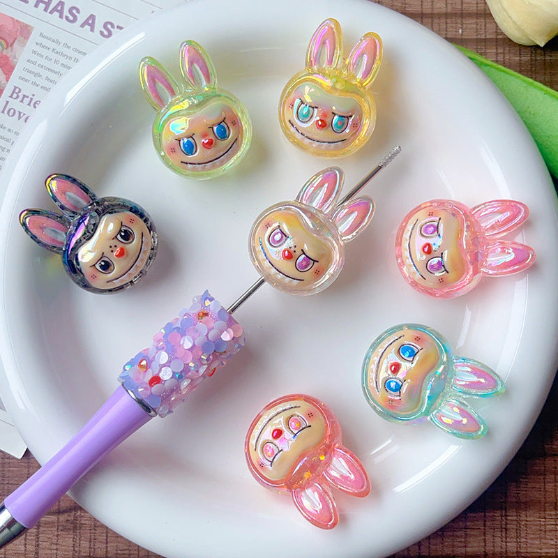 Wholesale 10pcs Plastic Cute Cartoon Beads DIY Bead Accessories