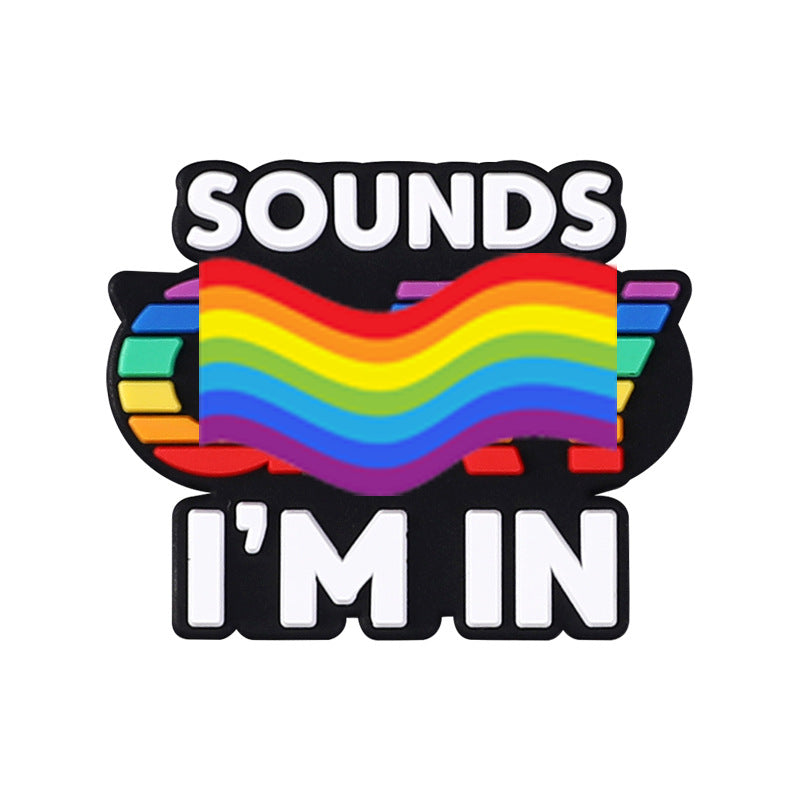 Wholesale 20pcs Rainbow Letter  Focal Beads DIY Bead Accessories