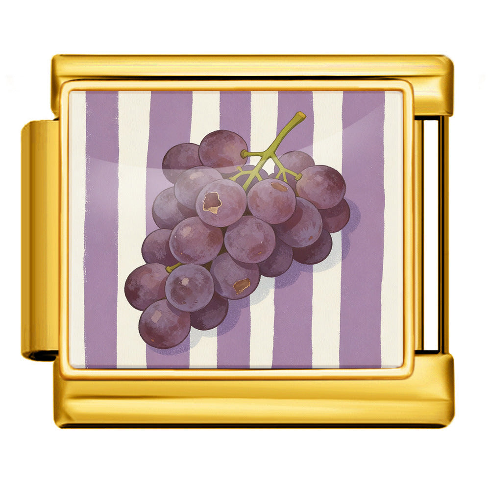 Wholesale 9mm Italian Charm Starter Bracelets DIY square Single Section Creative Stainless Steel Composable Bracelet