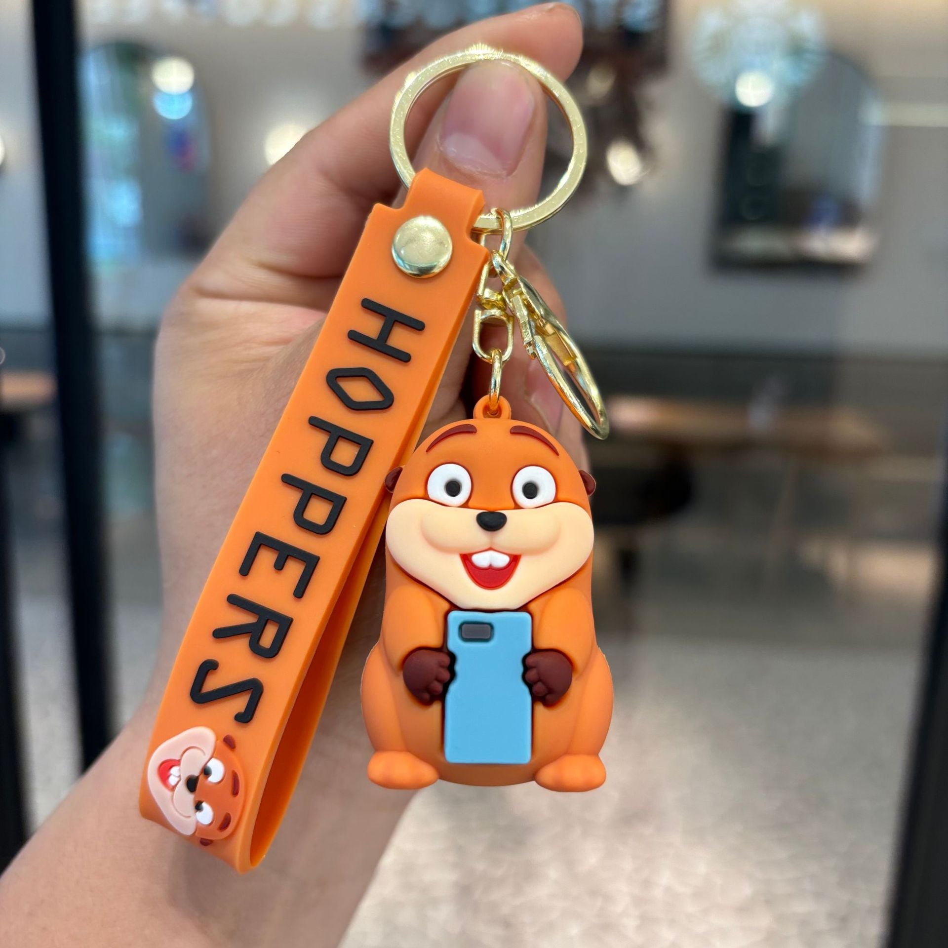 Wholesale Funny Beaver Transformation Keychain PVC Car Key Accessory Bag Charm Gift