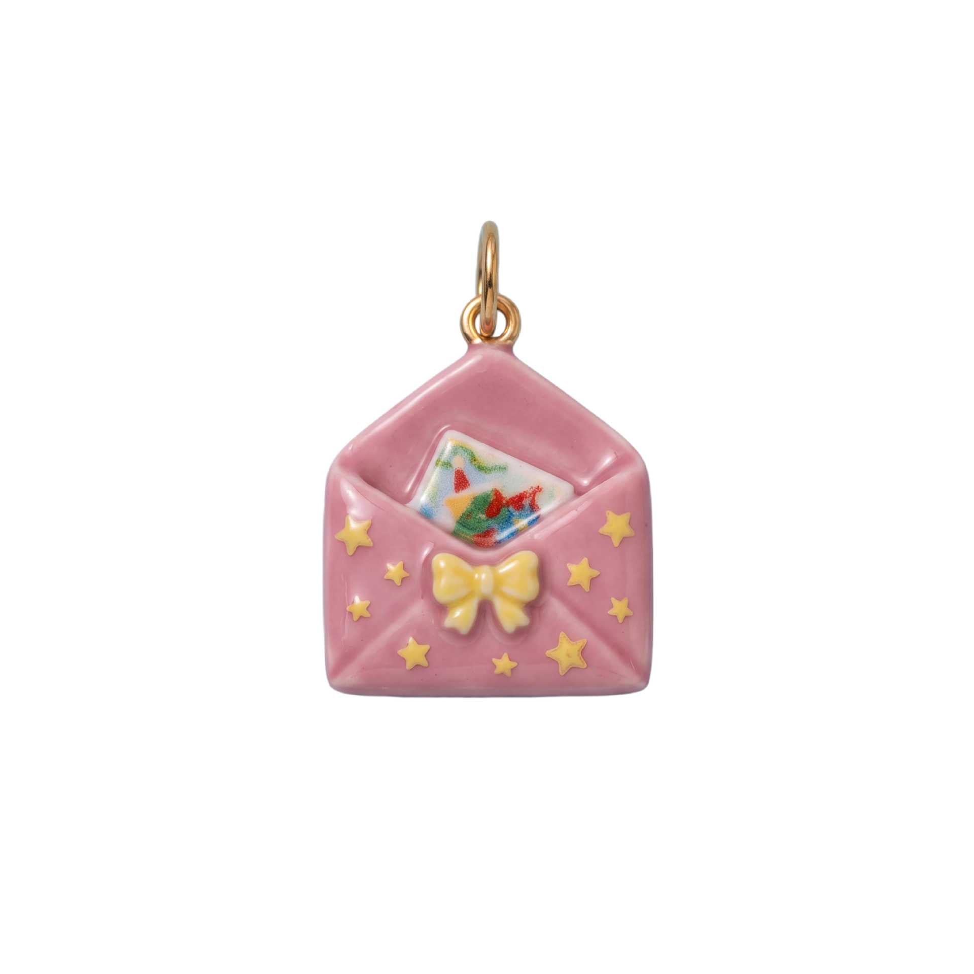 Wholesale Retro Envelope Pendant Charm Set Stainless Steel Heart Bow Star Chic Jewelry Accessory For Gifts And Boutique Resale