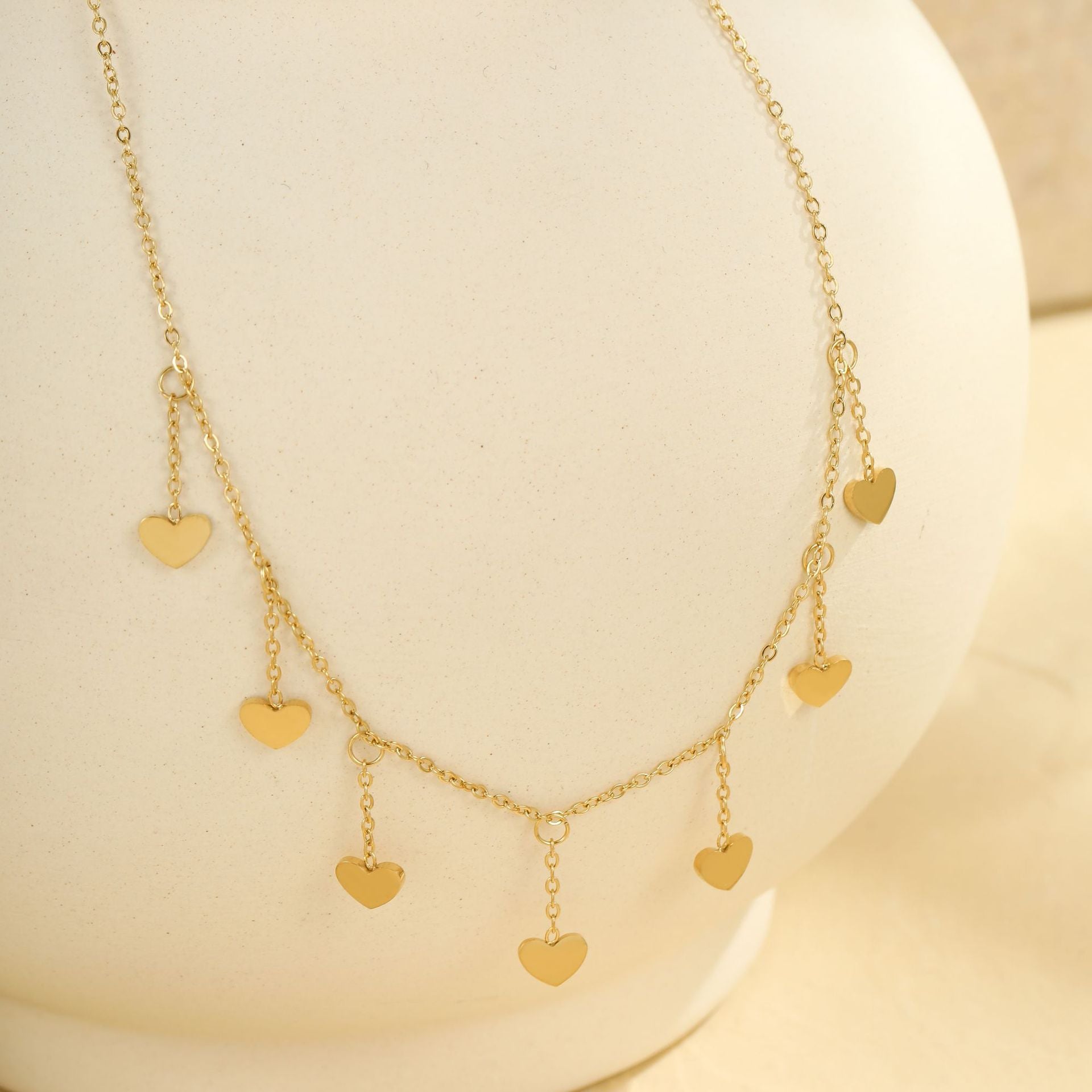 Wholesale  multi-layer 18k stainless steel anklet