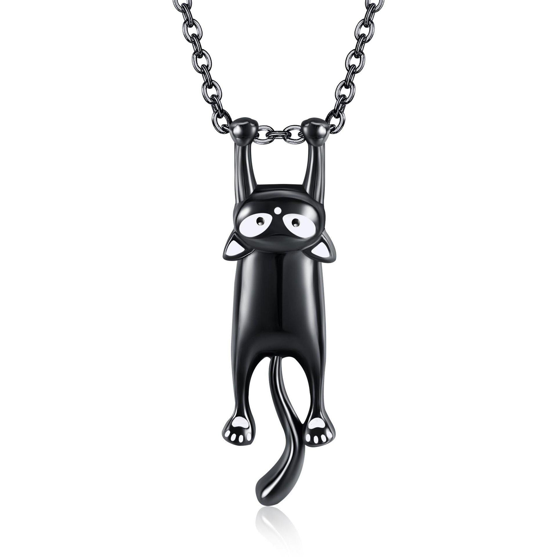 Wholesale Cartoon Cute Naughty Cat Pendant Black Creative Cat Accessories